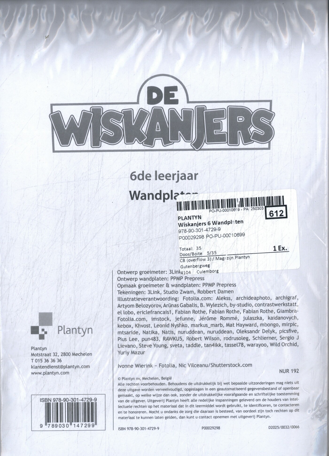 De Wiskanjers 6 Wandplaten