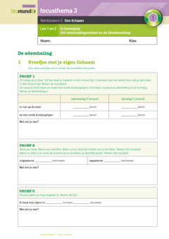 Mundo 6 - werkkatern 3: Ons lichaam 
