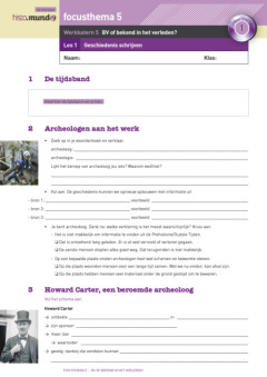 Mundo 6 - werkkatern 5: BV of bekend in het verleden 