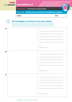 Mundo 3 - werkkatern 2: In de buurt van onze school 
