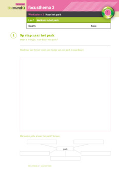 Mundo 3 - werkkatern 3: Naar het park 