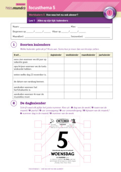 Mundo 3 - werkkatern 5: Hoe was het nu ook alweer? 