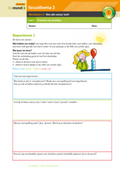 Mundo 4 - werkkatern 3: Niet alle natuur leeft 