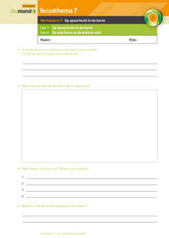 Mundo 4 - werkkatern 7: Op speurtocht in de berm 