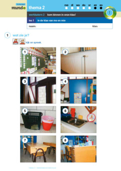 Mundo 1 - werkkatern 2: Kom binnen in onze klas! 