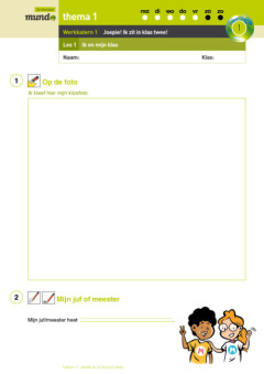 Mundo 2 - werkkatern 1: Joepie! Ik zit in klas twee! 