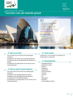 Nando 5 - set van 3 modules Uitgebreide analyse en algebra - D&A-specifieke vorming