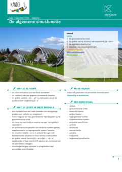 Nando 5 - module De algemene sinusfunctie D&A-specifieke vorming