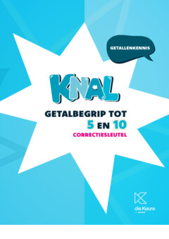 Knal - Getalbegrip tot 5 en tot 10 - correctiesleutel