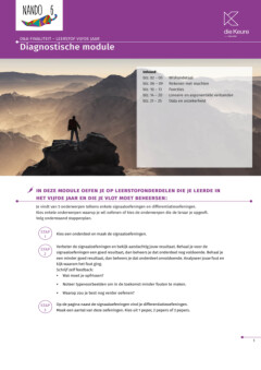 Nando 6 - set van 6 modules, vademecum en diagnostische module D&A basispakket
