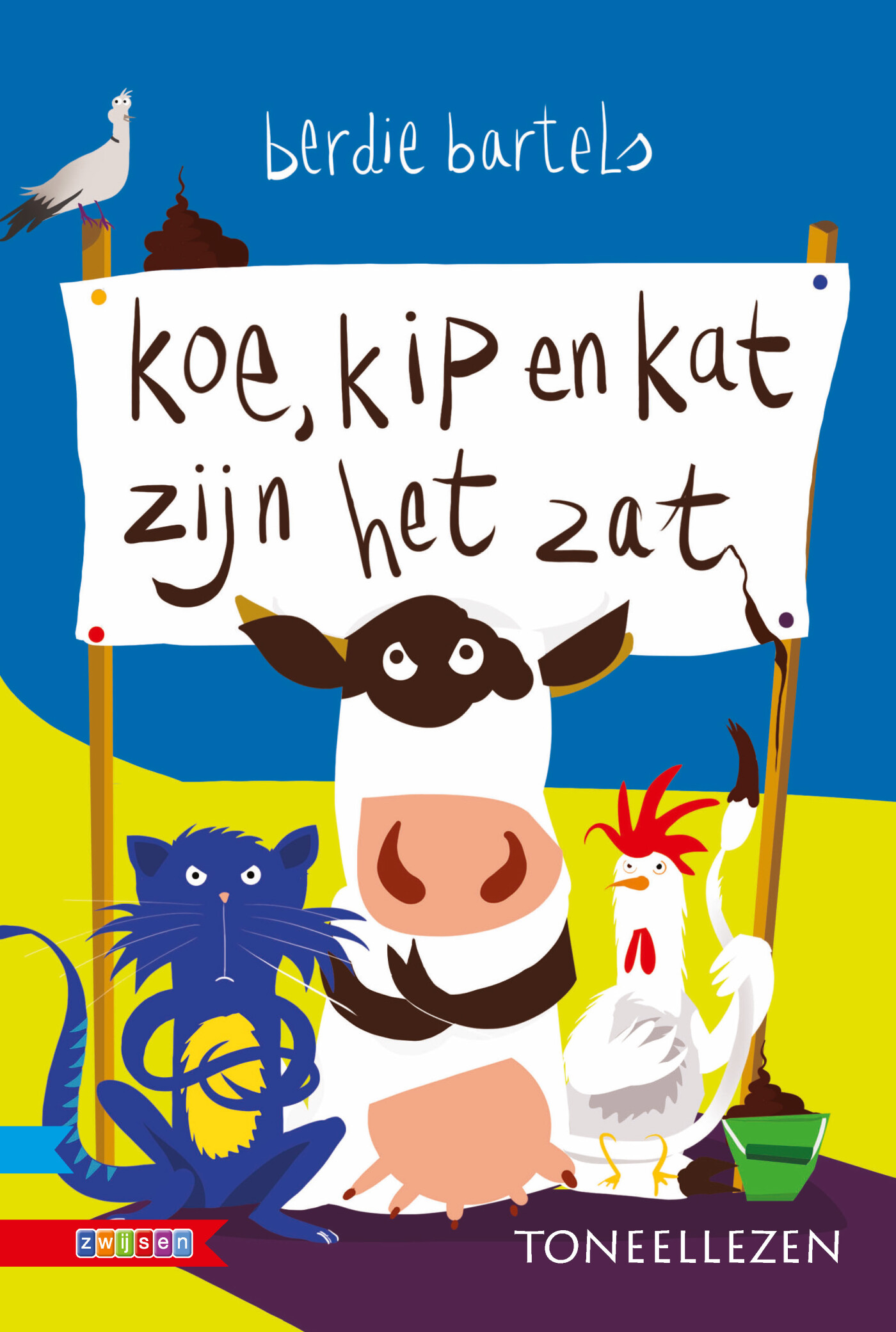 koe, kip en kat zijn het zat