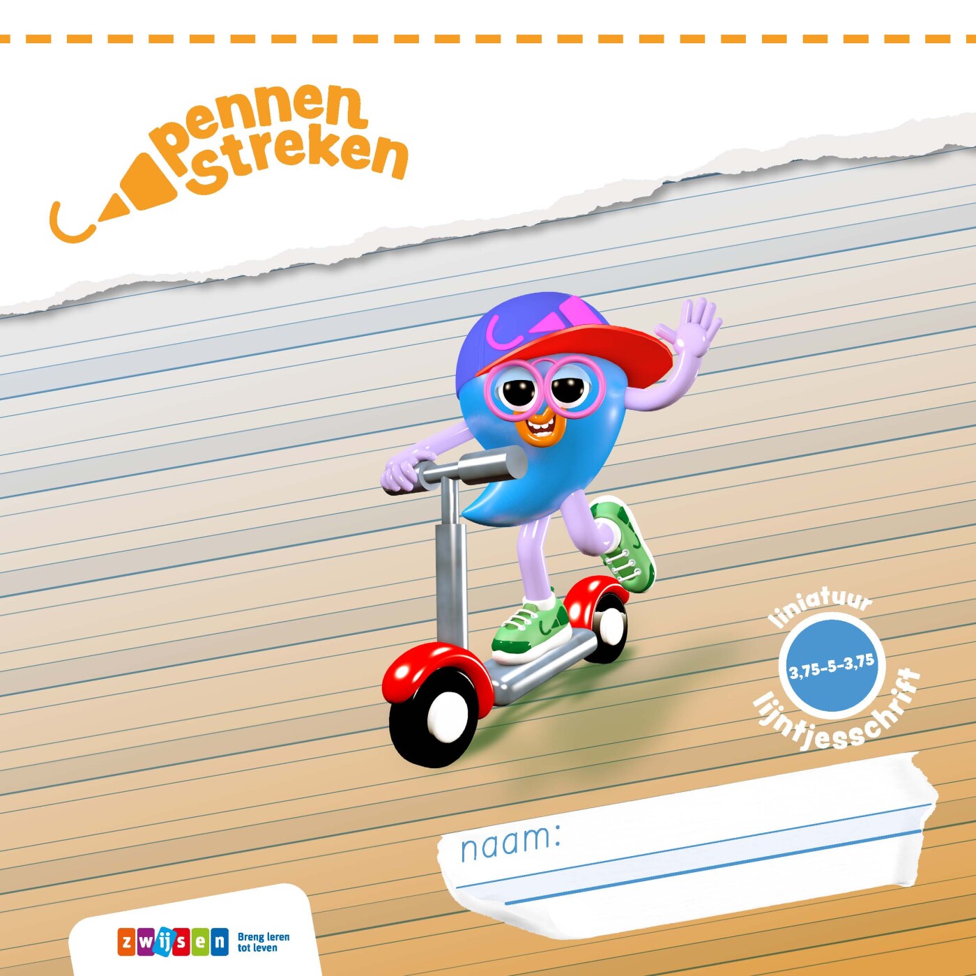 PS ed.3 gr4 en gr5 lijntjesschrift blokschrift 3,75-5-3,75 (5 ex.)